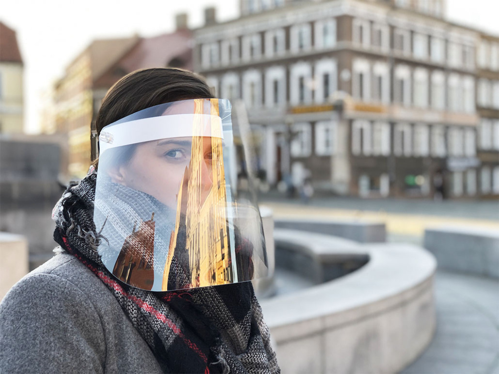 Logotrade promotional merchandise picture of: TEMIDA tilting face shield 1424162